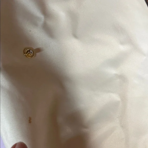 Longchamp Le Pliage Beige Tote with Brown Leather Trim - Picture 4 of 14